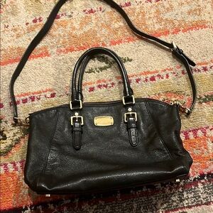Michael Kors black leather purse